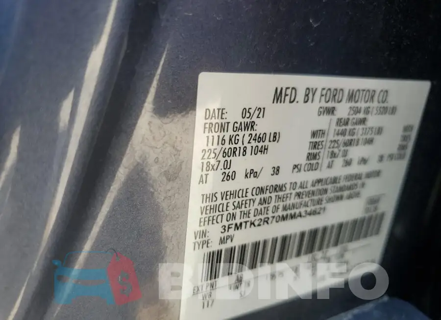 3FMTK2R70MMA34621 Photo# 12