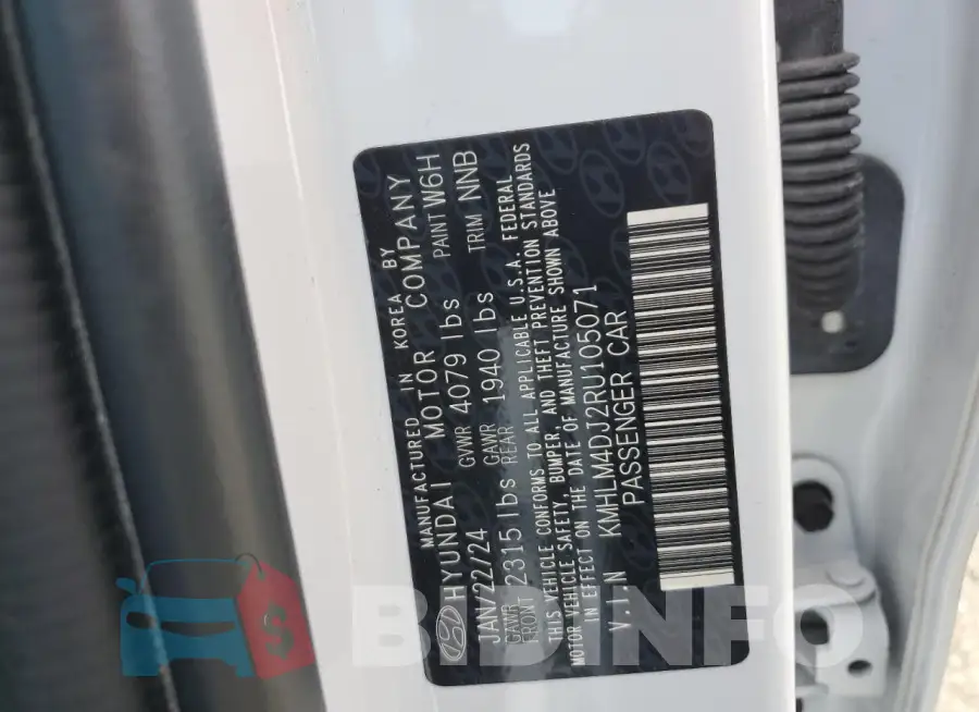 KMHLM4DJ2RU105071 Photo# 13