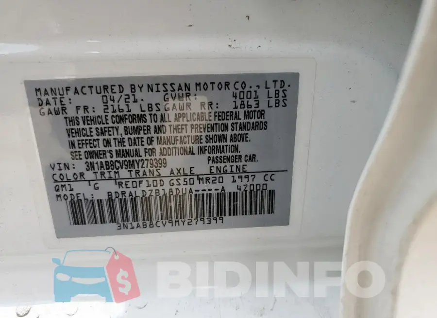 3N1AB8CV9MY279399 Photo# 12
