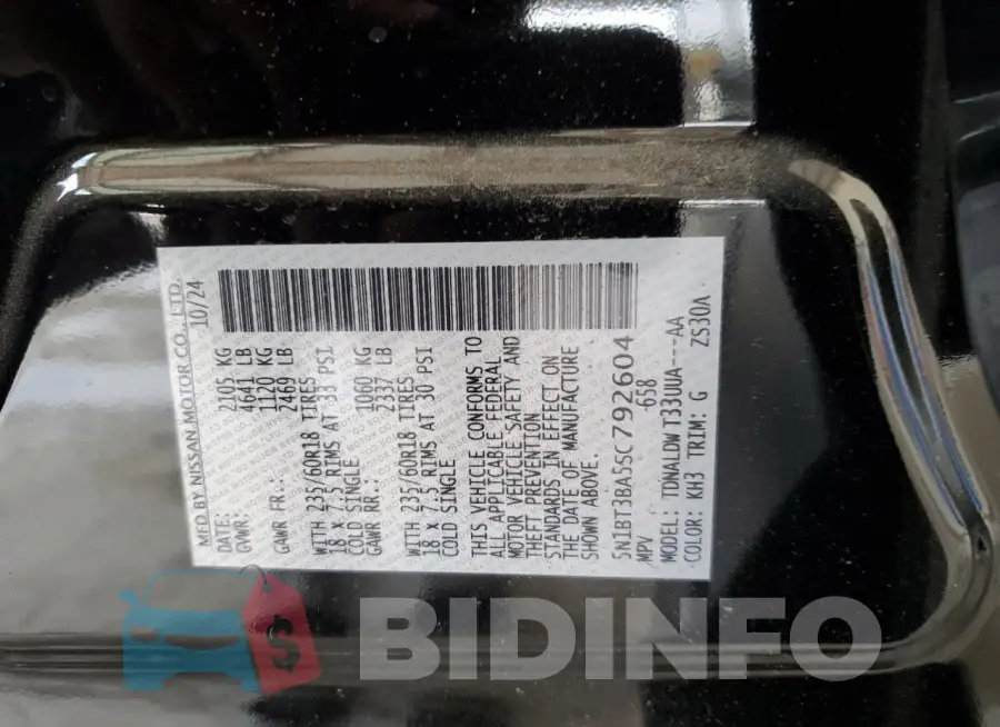 5N1BT3BA5SC792604 Photo# 13
