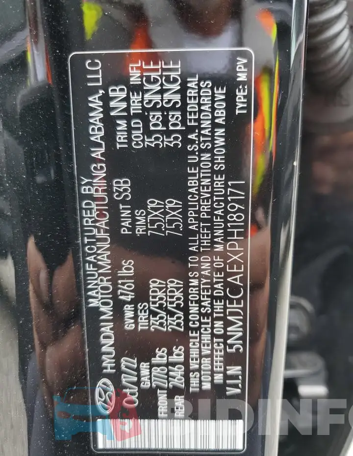 5NMJECAEXPH189171 Photo# 14