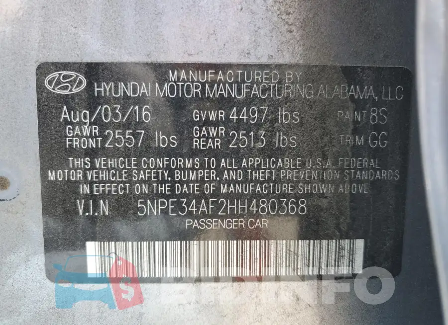 5NPE34AF2HH480368 Photo# 12
