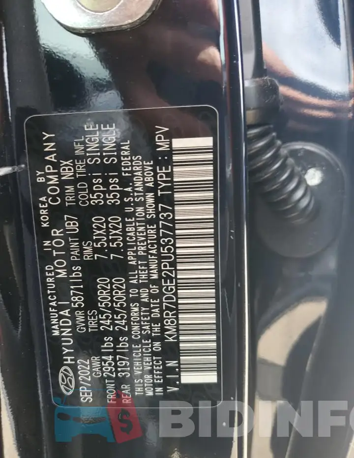 KM8R7DGE2PU537737 Photo# 12