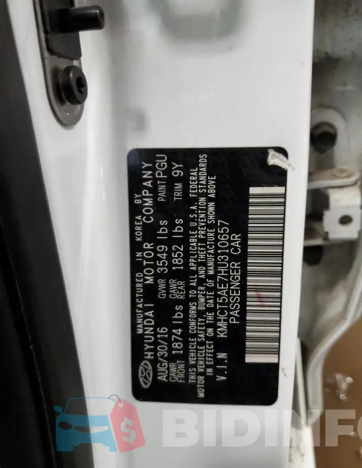 KMHCT5AE7HU310657 Photo# 12