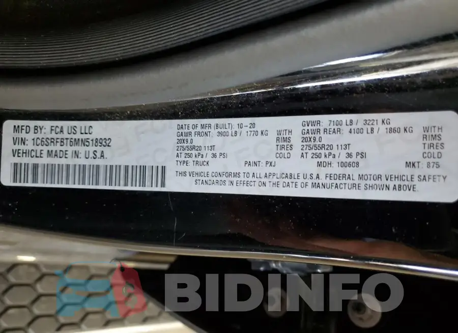 1C6SRFBT6MN518932 Photo# 12