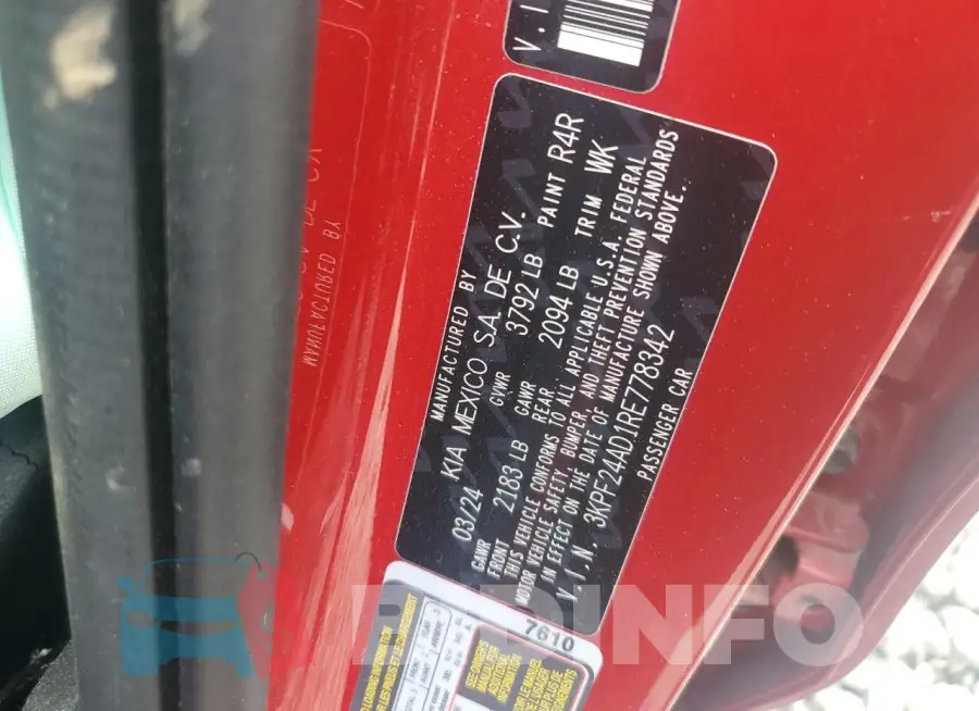 3KPF24AD1RE778342 Photo# 13
