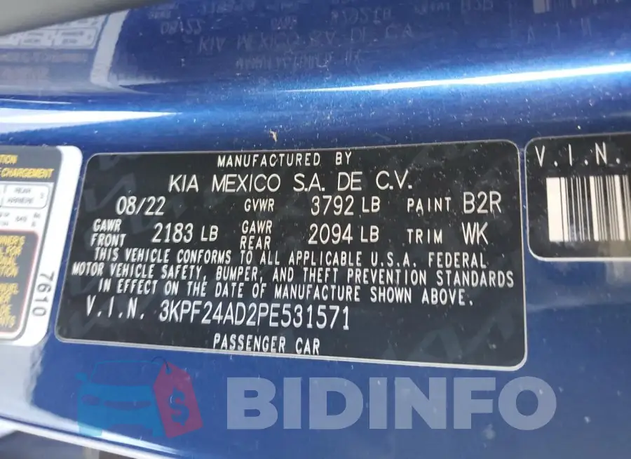 3KPF24AD2PE531571 Photo# 13