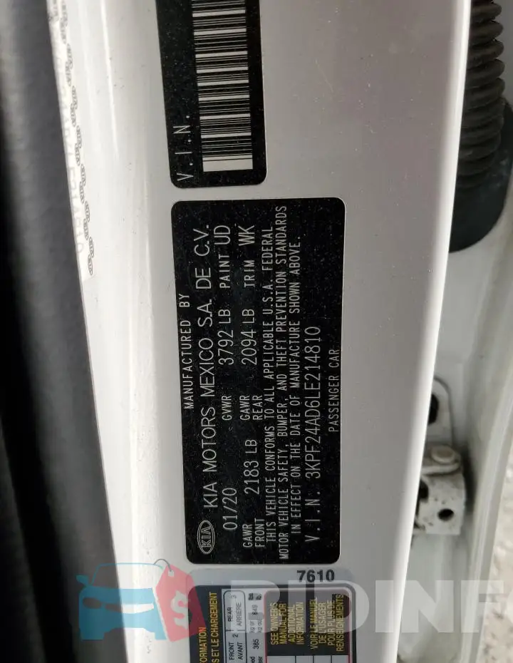 3KPF24AD6LE214810 Photo# 12