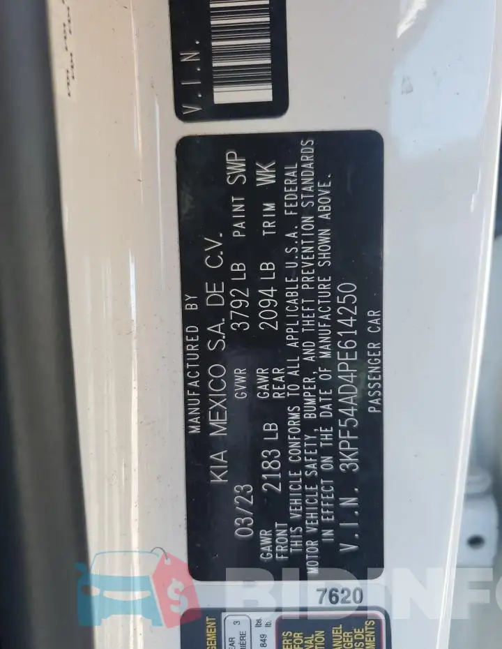 3KPF54AD4PE614250 Photo# 12