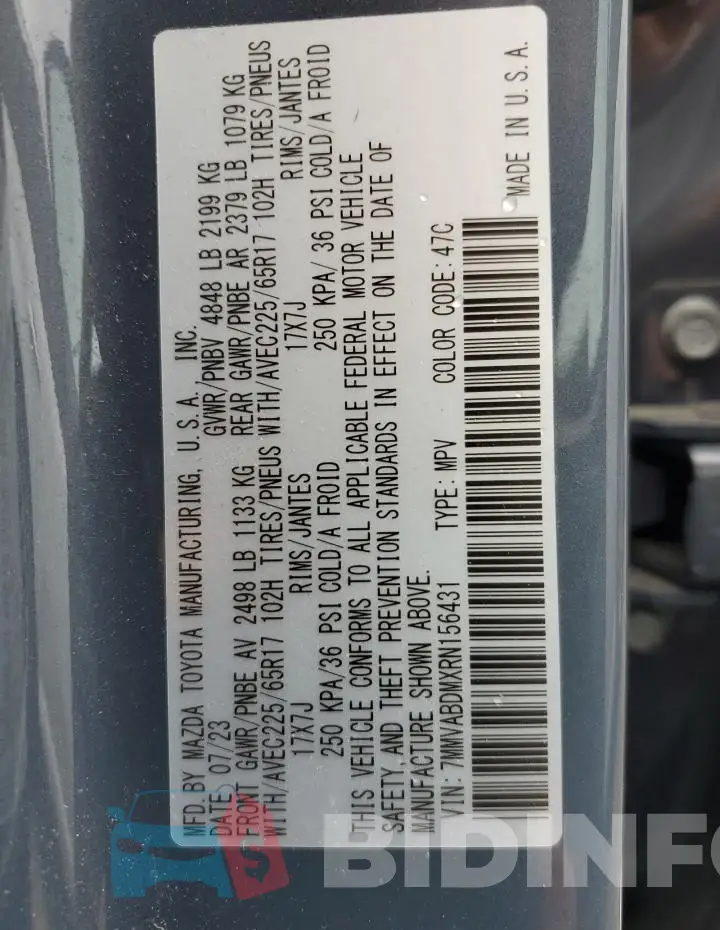 7MMVABDMXRN156431 Photo# 13