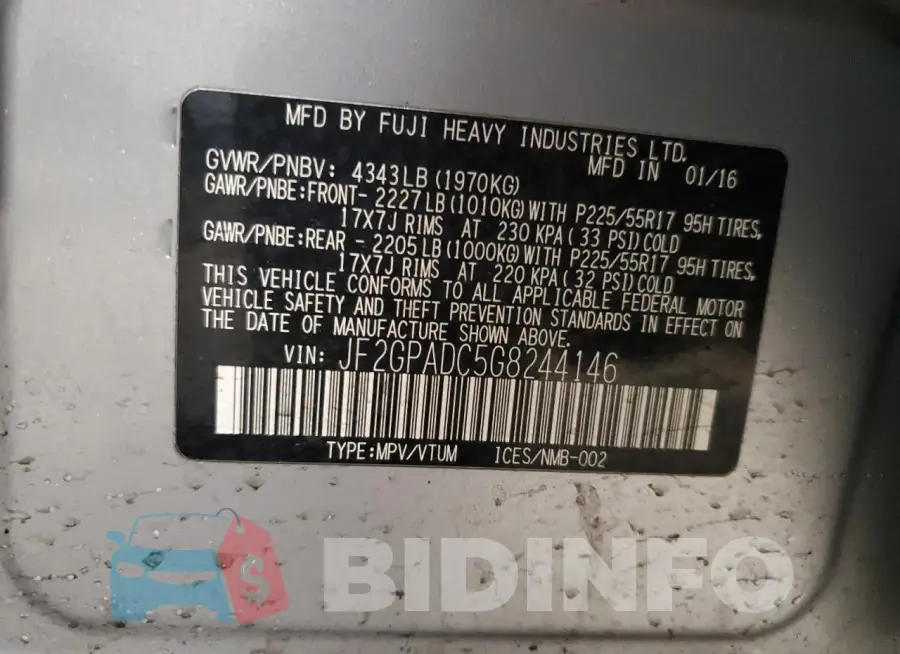 JF2GPADC5G8244146 Photo# 14