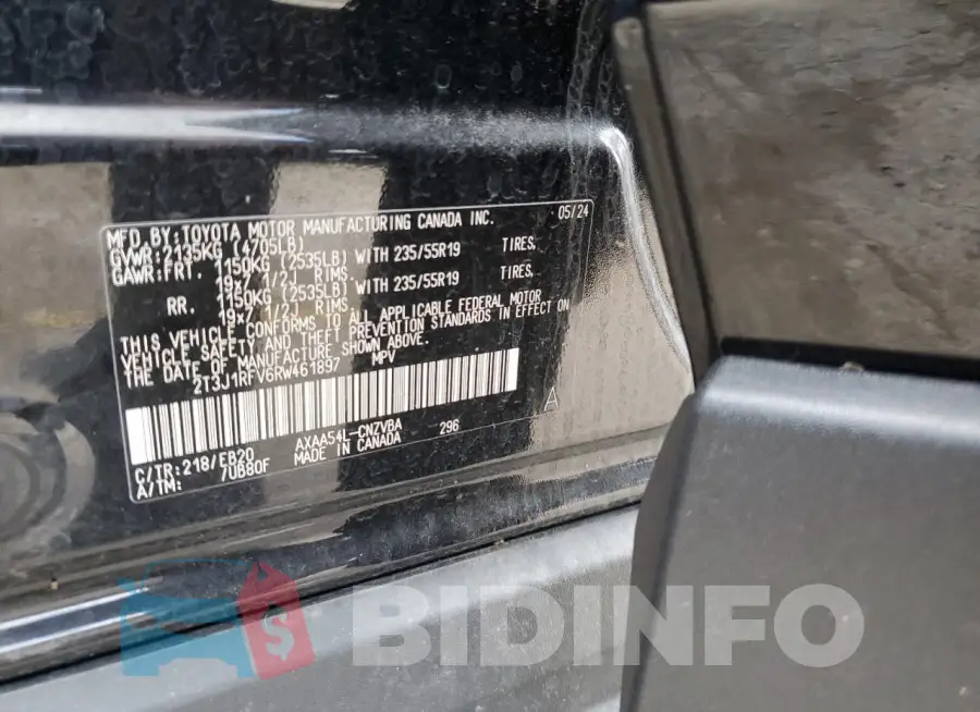 2T3J1RFV6RW461897 Photo# 12