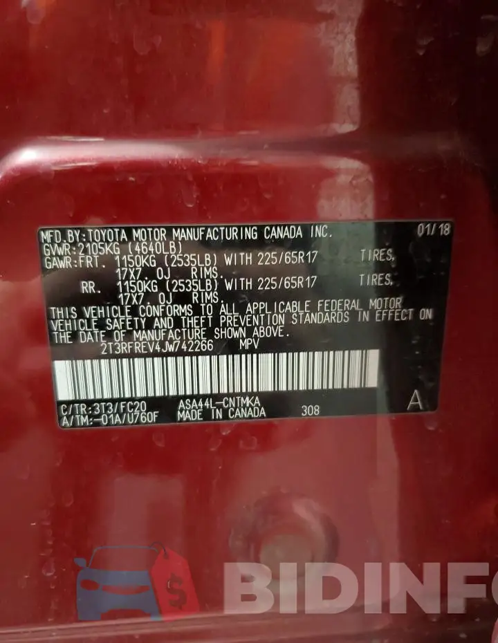 2T3RFREV4JW742266 Photo# 13
