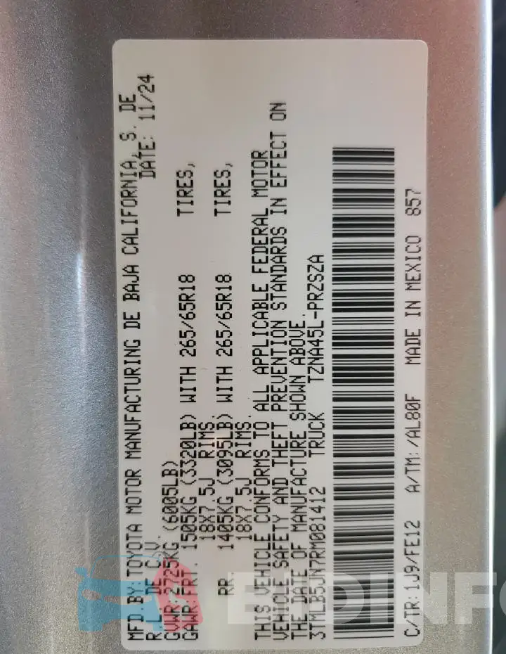 3TMLB5JN7RM081412 Photo# 12