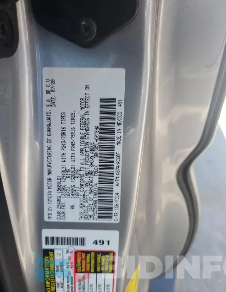 3TYSZ5AN8LT003174 Photo# 13