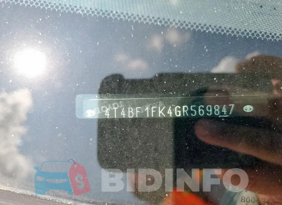 4T4BF1FK4GR569847 Photo# 12