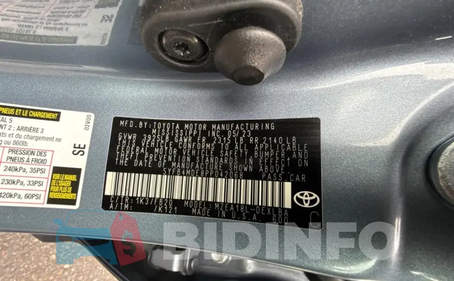5YFB4MDE8PP042068 Photo# 10