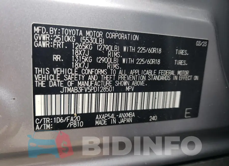JTMAB3FV5PD128501 Photo# 13