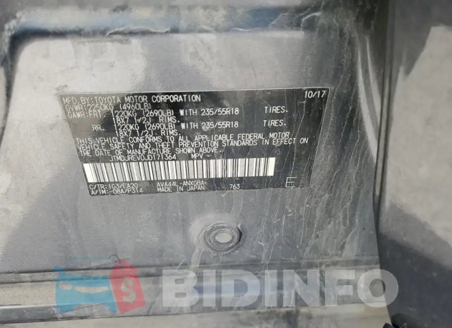 JTMDJREV0JD171364 Photo# 12