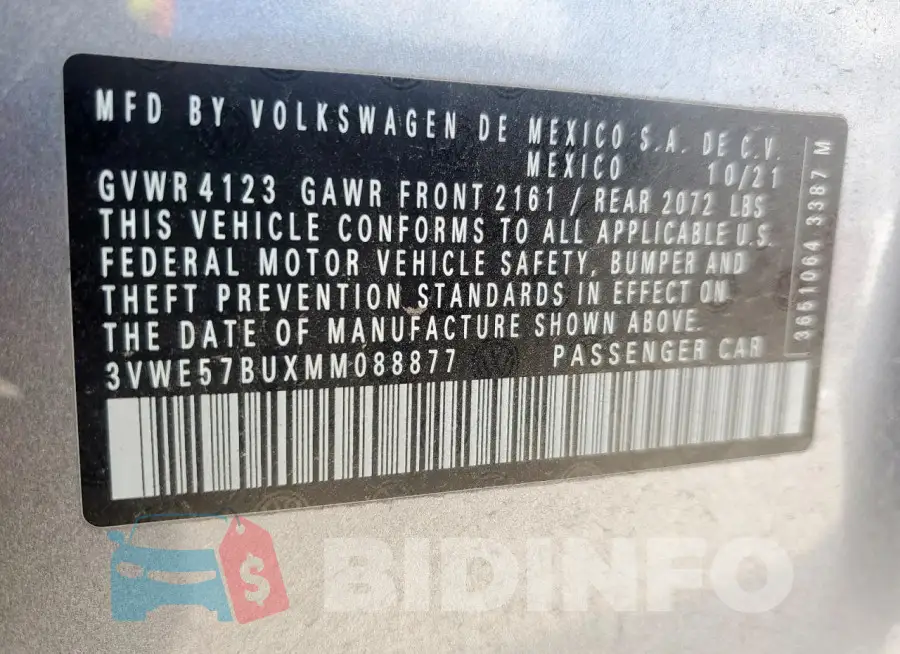 3VWE57BUXMM088877 Photo# 12
