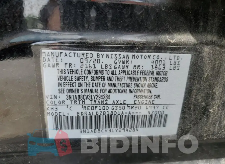 3N1AB8CV3LY294284 Photo# 12