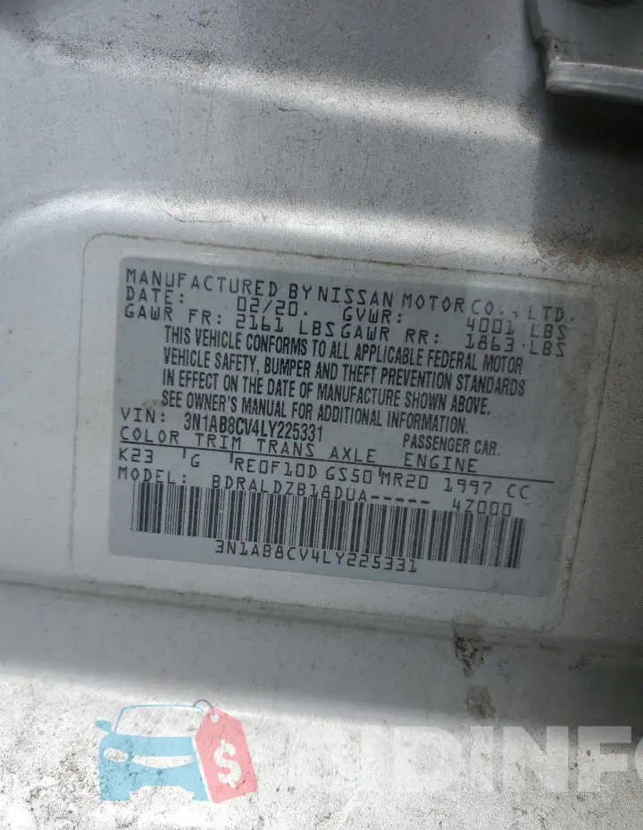 3N1AB8CV4LY225331 Photo# 12