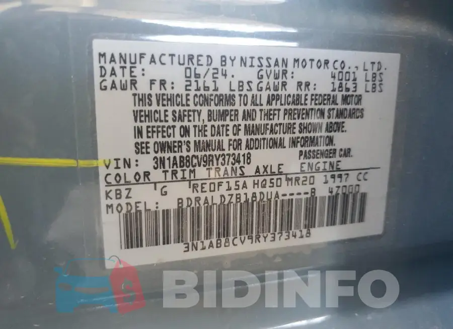 3N1AB8CV9RY373418 Photo# 12