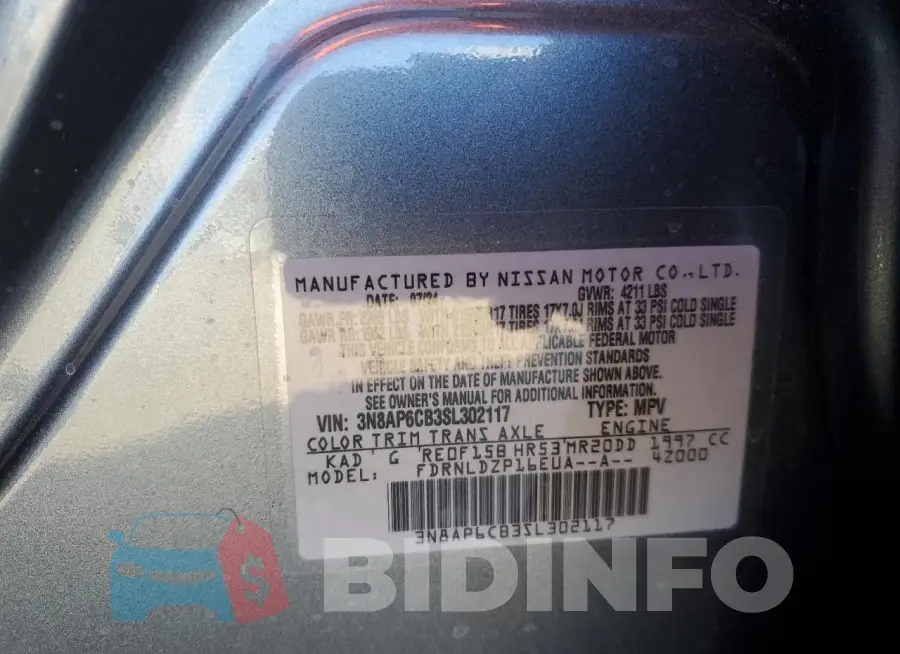 3N8AP6CB3SL302117 Photo# 13