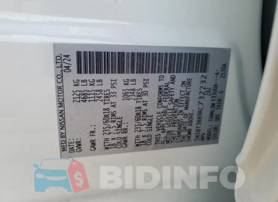 5N1BT3BB9RC732232 Photo# 13