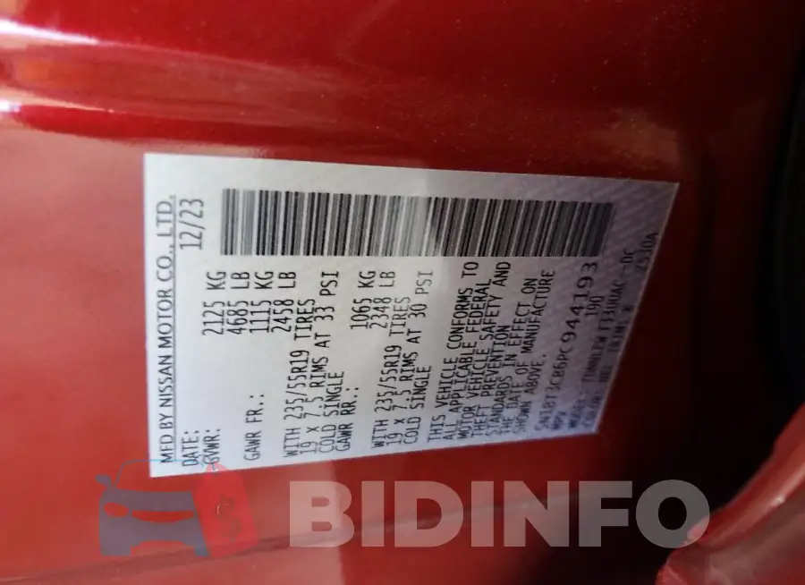 5N1BT3CB6PC944193 Photo# 12
