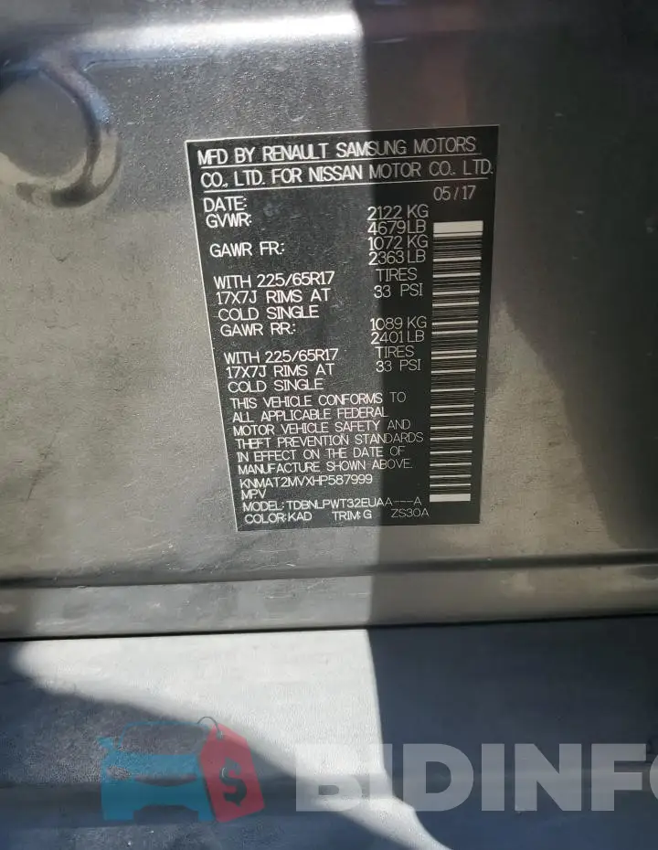 KNMAT2MVXHP587999 Photo# 13