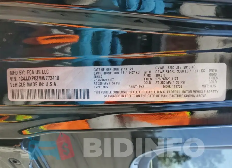 1C4JJXP63MW773410 Photo# 13