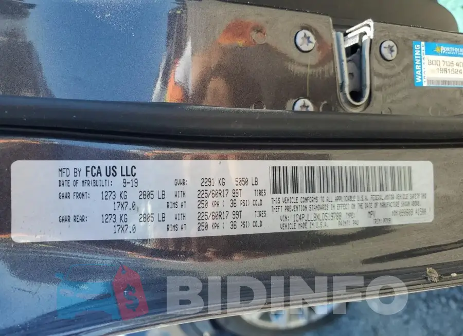 1C4PJLLBXLD519788 Photo# 13
