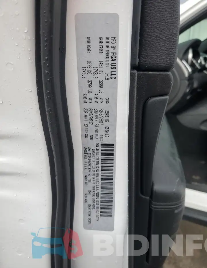 1C4RJFAG6KC670107 Photo# 14