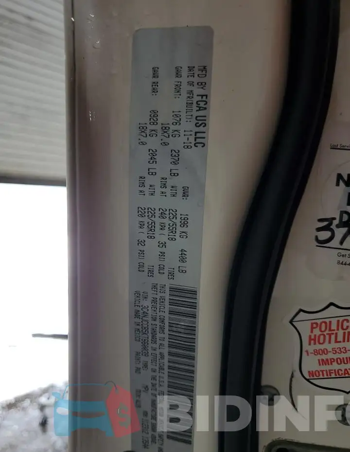3C4NJCCB5KT660039 Photo# 13