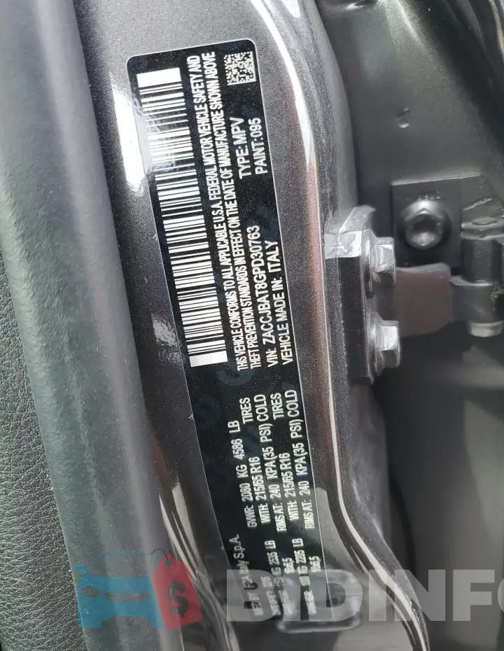 ZACCJBAT8GPD30763 Photo# 14