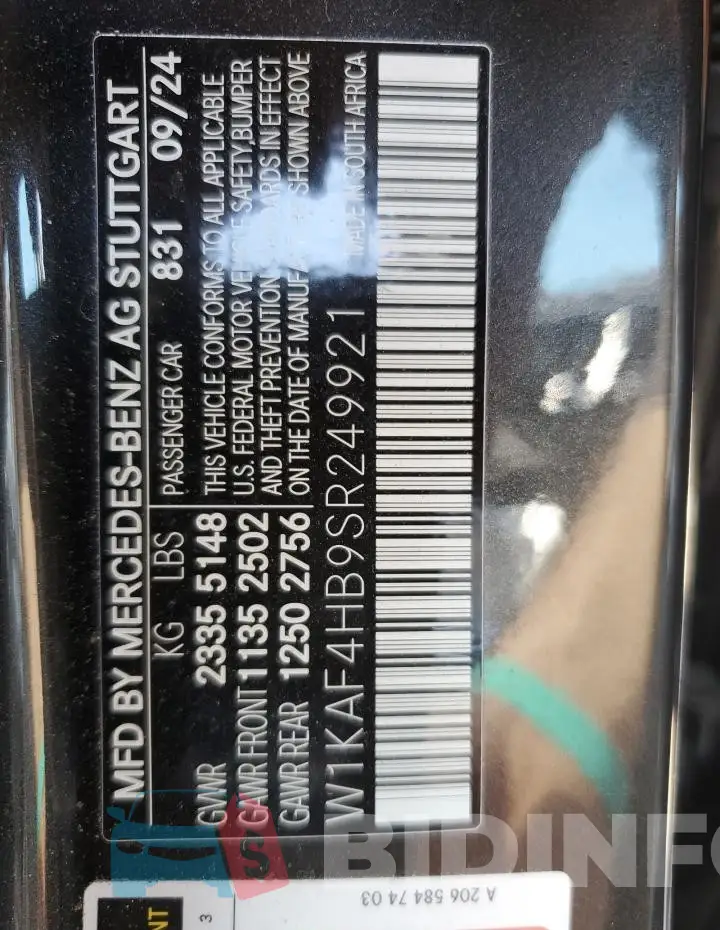 W1KAF4HB9SR249921 Photo# 12