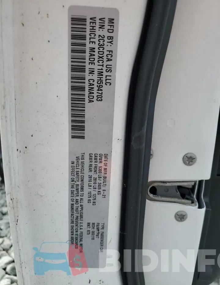 2C3CDXCT1MH594703 Photo# 12