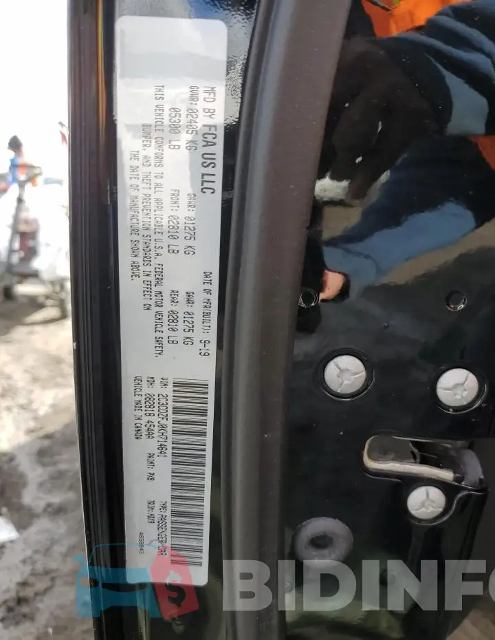 2C3CDZFJ0KH714641 Photo# 13