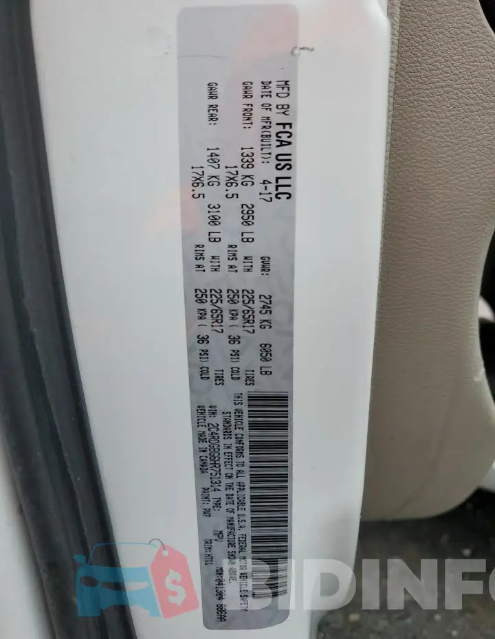 2C4RDGBG6HR751314 Photo# 13