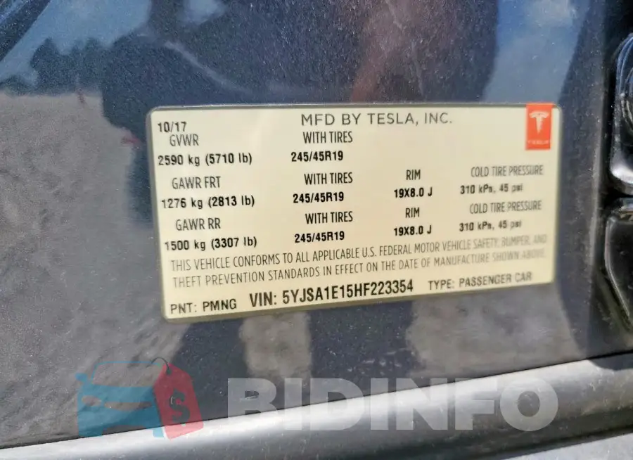 5YJSA1E15HF223354 Photo# 13