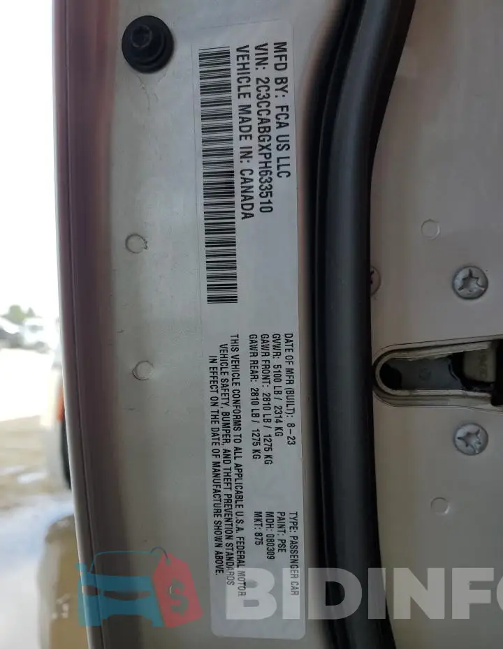 2C3CCABGXPH633510 Photo# 12