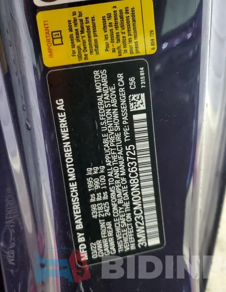 3MW23CM00N8C63725 Photo# 13