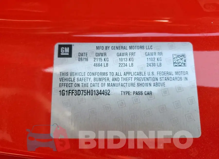 1G1FF3D75H0134492 Photo# 12