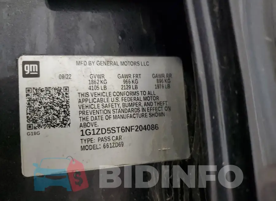 1G1ZD5ST6NF204086 Photo# 12
