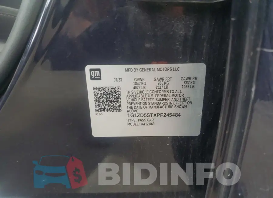 1G1ZD5STXPF245484 Photo# 13