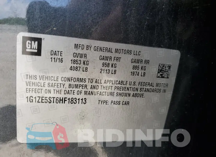 1G1ZE5ST6HF183113 Photo# 12