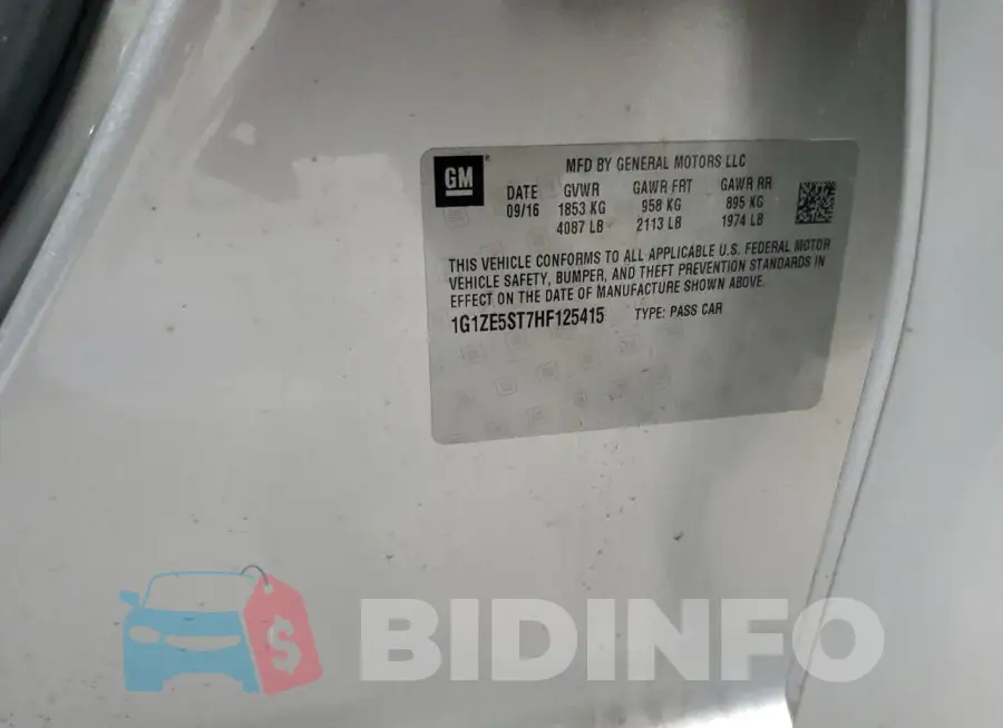 1G1ZE5ST7HF125415 Photo# 12