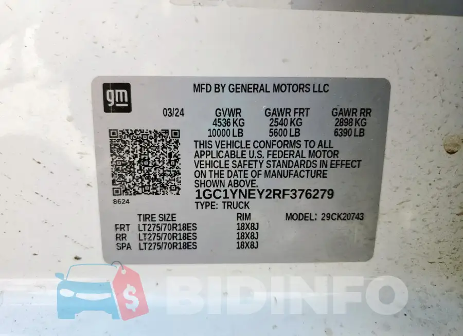 1GC1YNEY2RF376279 Photo# 12