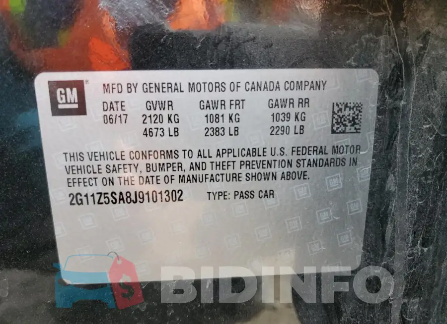 2G11Z5SA8J9101302 Photo# 12